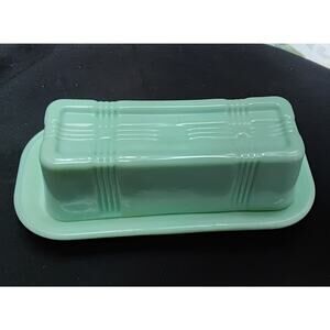 TableCraft Jadeite Green butter Dish retro reproduction